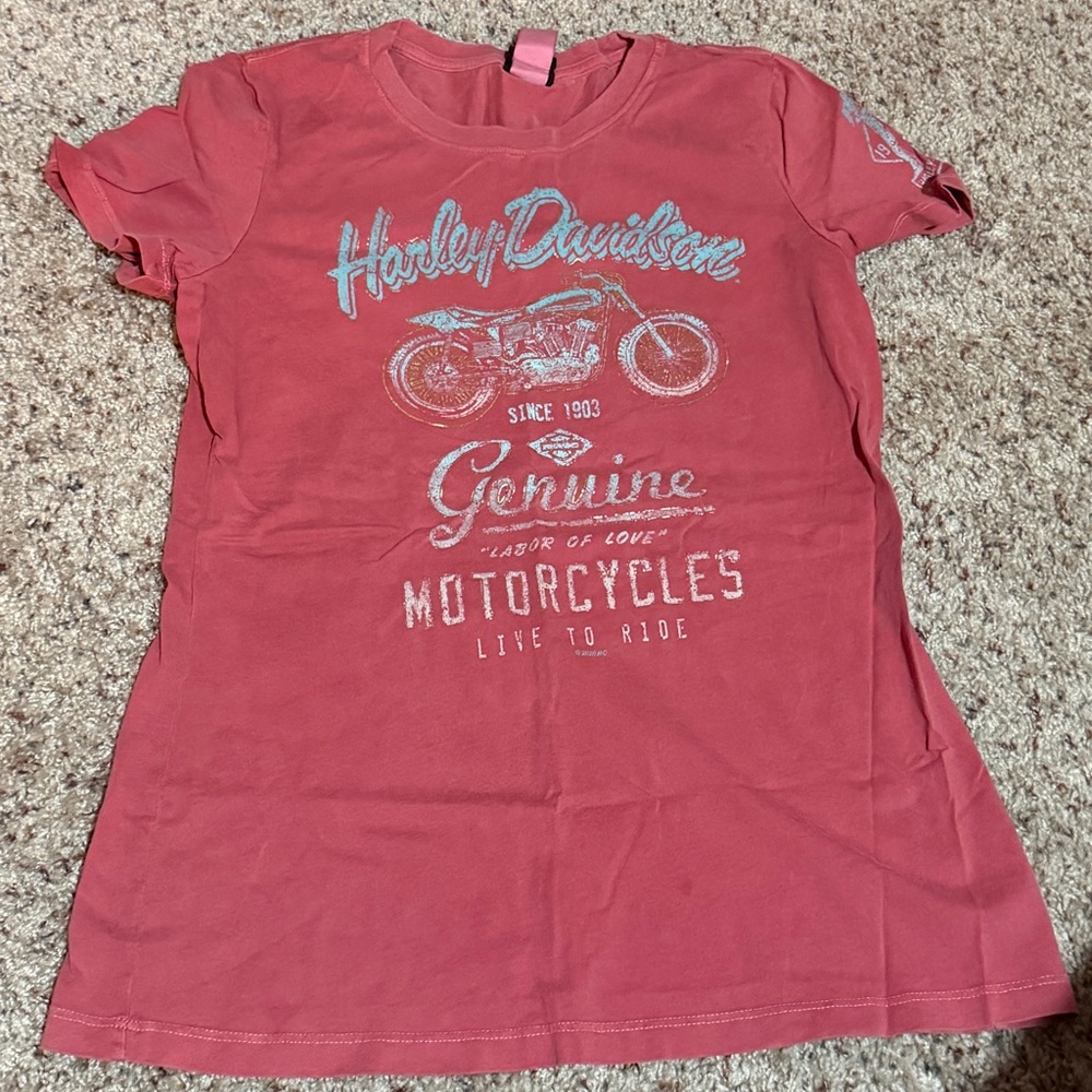 Women’s Harley-Davidson Pink/coral Graphic T-Shirt